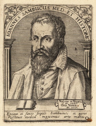 Janos Zsamboky, erudito humanista húngaro de Theodore de Bry