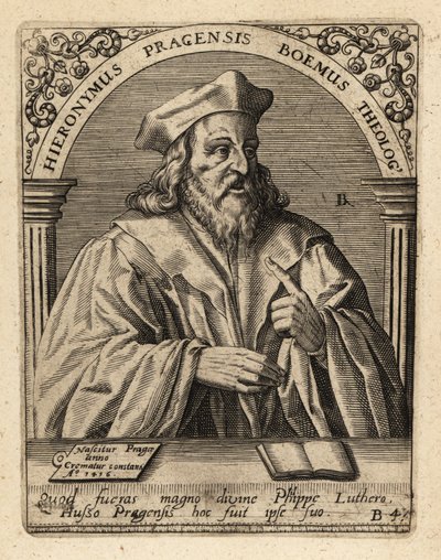 Jerónimo de Praga de Theodore de Bry
