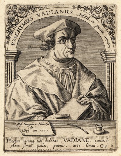 Joachim von Watt, humanista suizo de Theodore de Bry