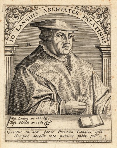 Johannes Lange, médico y cirujano alemán de Theodore de Bry