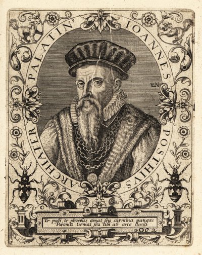 Johannes Posth, humanista y médico alemán de Theodore de Bry