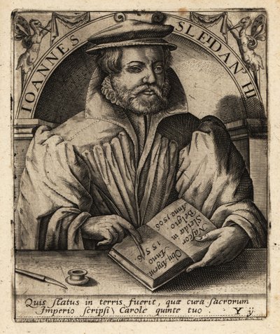 Johannes Sleidan, historiador luxemburgués de Theodore de Bry