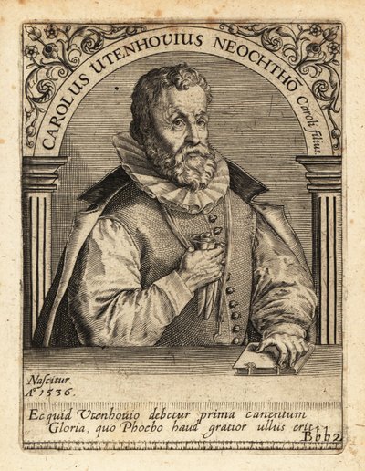Karl von Utenhove, erudito y poeta flamenco de Theodore de Bry