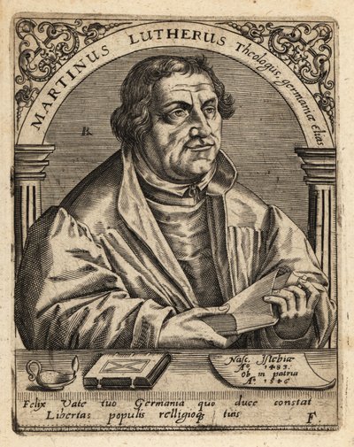 Martín Lutero de Theodore de Bry