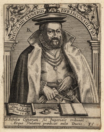 Nikolaus Cisnerus de Theodore de Bry