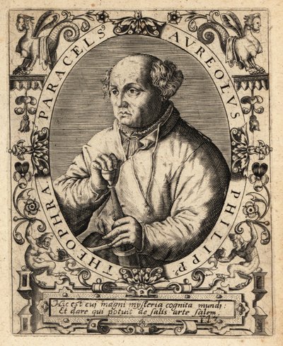 Paracelso, médico, alquimista y astrólogo suizo de Theodore de Bry