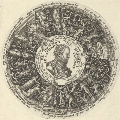 Retrato de Guillermo I de Orange, de una serie de diseños de Tazza, ca. 1588 de Theodore de Bry