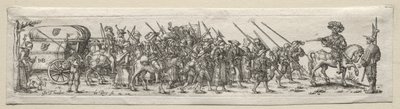 Soldados en marcha de Theodore de Bry