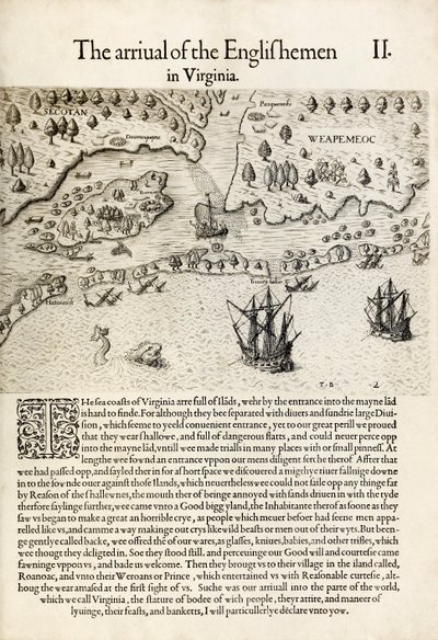 La Llegada de los Ingleses a Virginia, de 