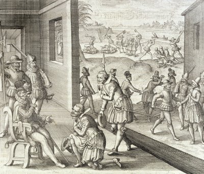 La captura española de Fort Caroline, 1565, de 