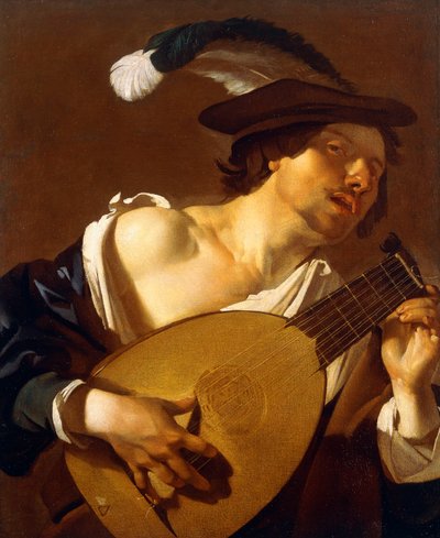 Un jugador de laúd de Theodore van Baburen