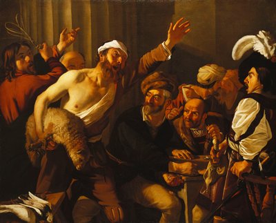 Cristo expulsando a los mercaderes del templo, 1621 de Theodore van Baburen