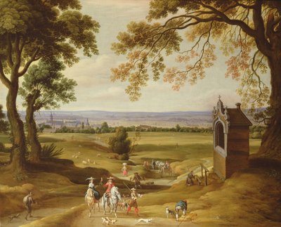 Paisaje con Bruselas a lo lejos de Theodore van Heil