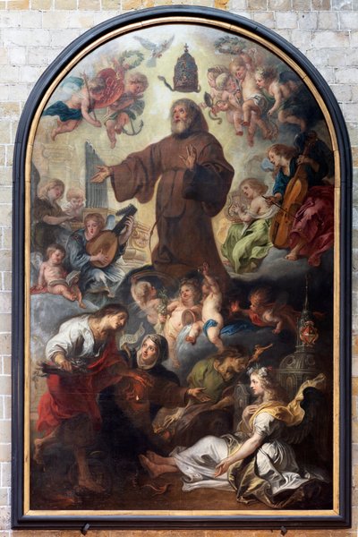 La exaltación o glorificación de San Francisco de Paula, Theodoor Van Thulden de Theodore van Thulden