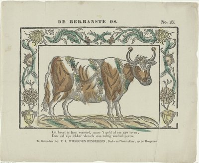 De bekraste os (título sobre objeto) de Theodorus Johannes Wijnhoven Hendriksen