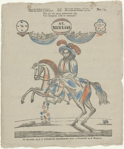 St. / Nicolaas (título sobre objeto) de Theodorus Johannes Wijnhoven Hendriksen