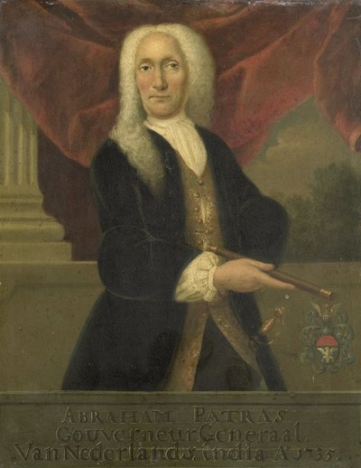 Retrato de Abraham Patras, Gobernador General de la Compañía Holandesa de las Indias Orientales de Theodorus Justinus Rheen