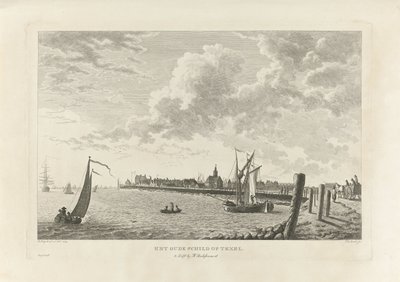 Vista de Oudeschild en Texel The Old Shield en Texel (título en el objeto) de Theodorus de Roode