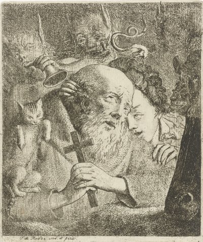 Tentación de San Antonio de Theodorus de Roode