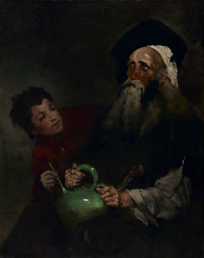Lazarillo de Tormes and His Blind Master de Theodule Ribot
