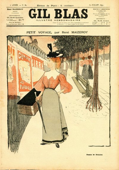Portada de “Gil Blas” de Théophile Alexandre Steinlen