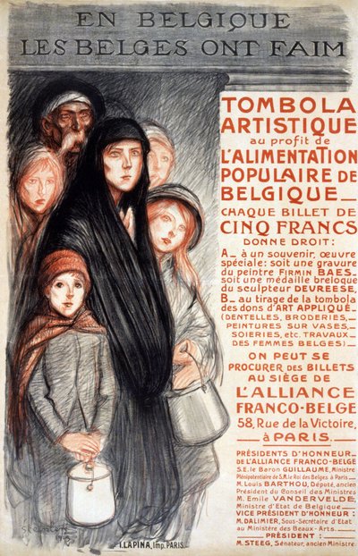 En Bélgica los belgas tienen hambre de Theophile Alexandre Steinlen