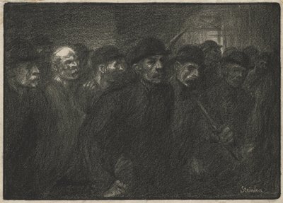 Trabajadores saliendo de la fábrica de Théophile Alexandre Steinlen