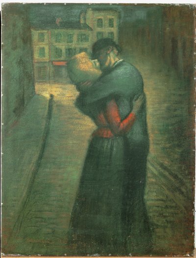Encuentro vespertino (óleo sobre lienzo) de Theophile Alexandre Steinlen