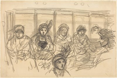 Usuarios del metro de Théophile Alexandre Steinlen