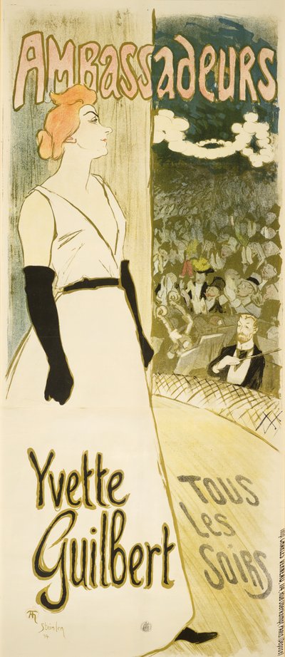 Yvette Guilbert de Théophile Alexandre Steinlen