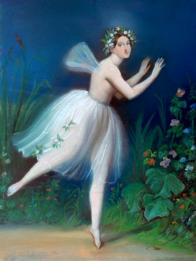 Retrato de Carlotta Grisi en Giselle, 1841 de Theophile Gautier
