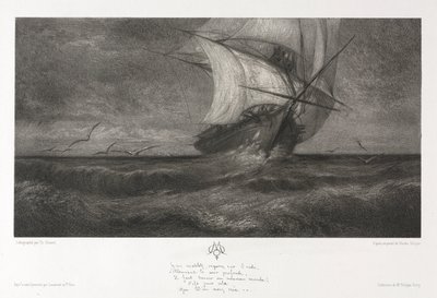 El Barco Fantasma, o En las Olas de Theophile Narcisse Chauvel
