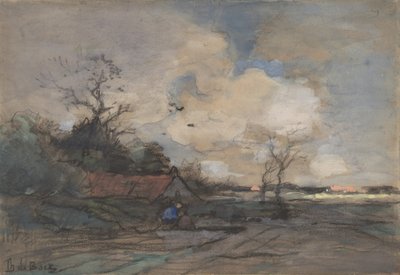 Paisaje con una Cabaña de Theophile de Bock