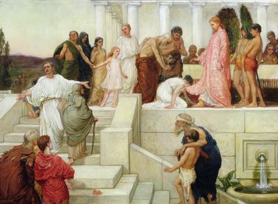 La parábola de la Gran Cena (óleo sobre lienzo) de Theresa Georgina Thornycroft