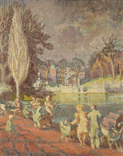 El Serpentine en primavera, Hyde Park, Londres de Therese Lessore
