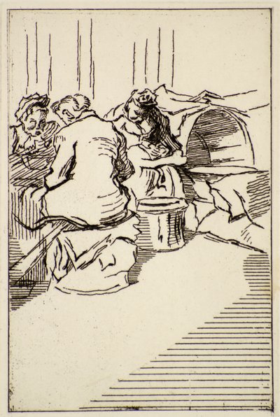 Tres mujeres sentadas, siglo XX de Therese Lessore