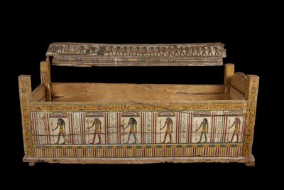 Cofre de Djeddjehutefankh de Third Intermediate Period Egyptian