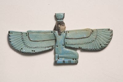 Pectoral de la diosa alada Isis (faianza) de Third Intermediate Period Egyptian