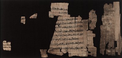 Hoja con inscripción hierática sobre Neskhonsu, la cantante del Gran Dios Amón de Third Intermediate Period Egyptian