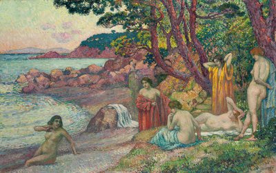 Bañistas en Cap Benat, 1909 de Théo van Rysselberghe