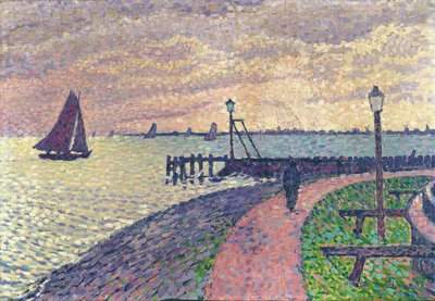 Entrada al puerto de Volendam de Théo van Rysselberghe