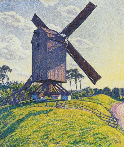 Molino de viento en Flandes de Théo van Rysselberghe