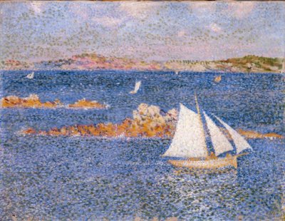 Cerca de las rocas de Per-Kiridec de Théo van Rysselberghe