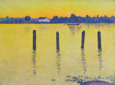 Velero en el Escalda de Théo van Rysselberghe