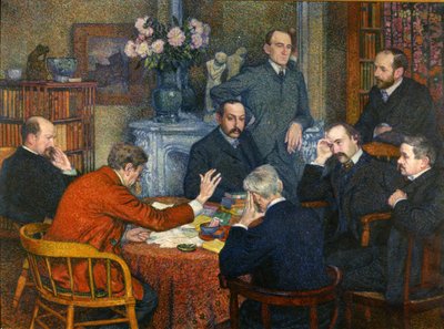 La conferencia de Emile Verhaeren, 1903 de Théo van Rysselberghe