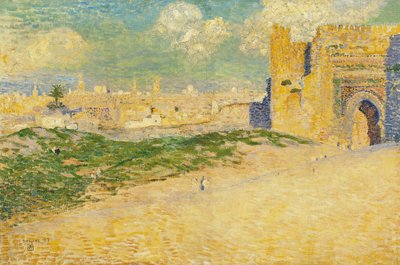 La Puerta de Mansur en Mequinez, Marruecos de Théo van Rysselberghe