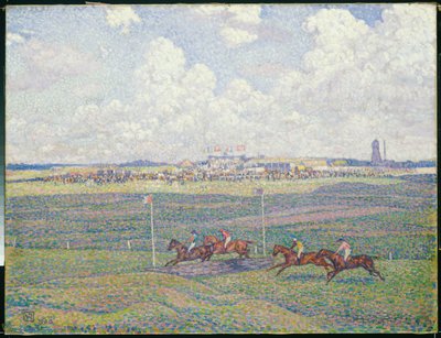 El hipódromo en Boulogne-sur-Mer de Théo van Rysselberghe