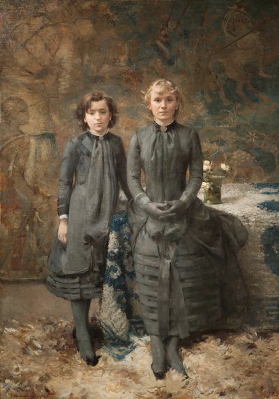 Las hermanas del pintor Schlobach de Théo van Rysselberghe