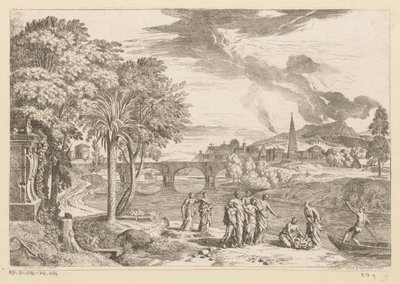 Moisés es encontrado Suite de Paysages (título de la serie) de Théodore