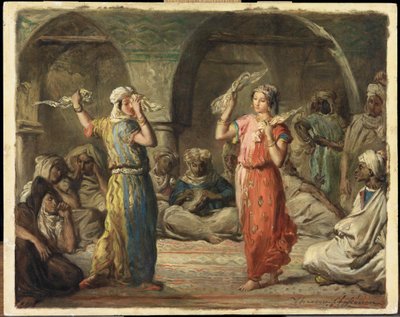 Bailarines argelinos. La danza del pañuelo, 1849 de Théodore Chassériau